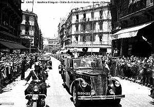 2337- Oran - Boulevard Seguin - Visite du President Auriol - 2 Juin 1949